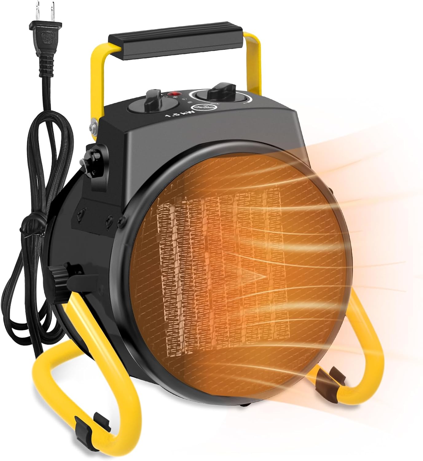 POOPLE 1500W Outdoor Space Heater - Quick Heat & Portability!