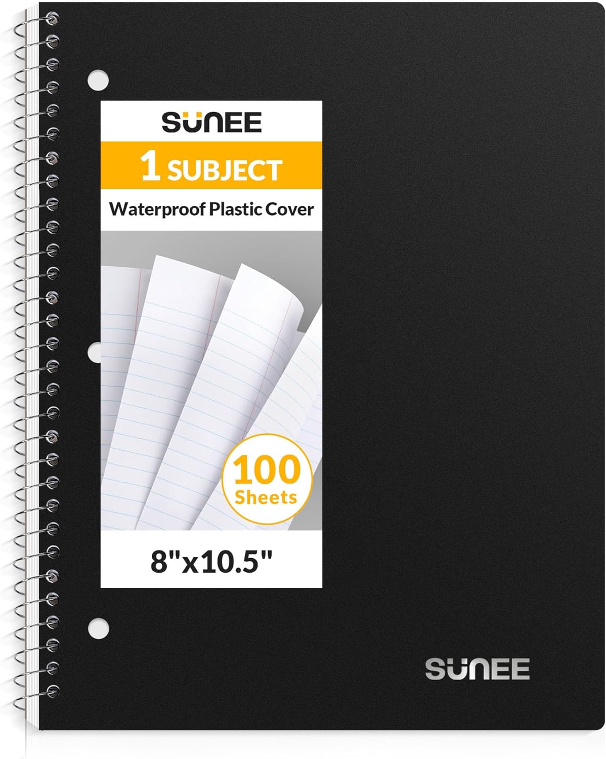 SUNEE Spiral Notebook: Water-Resistant & Versatile!