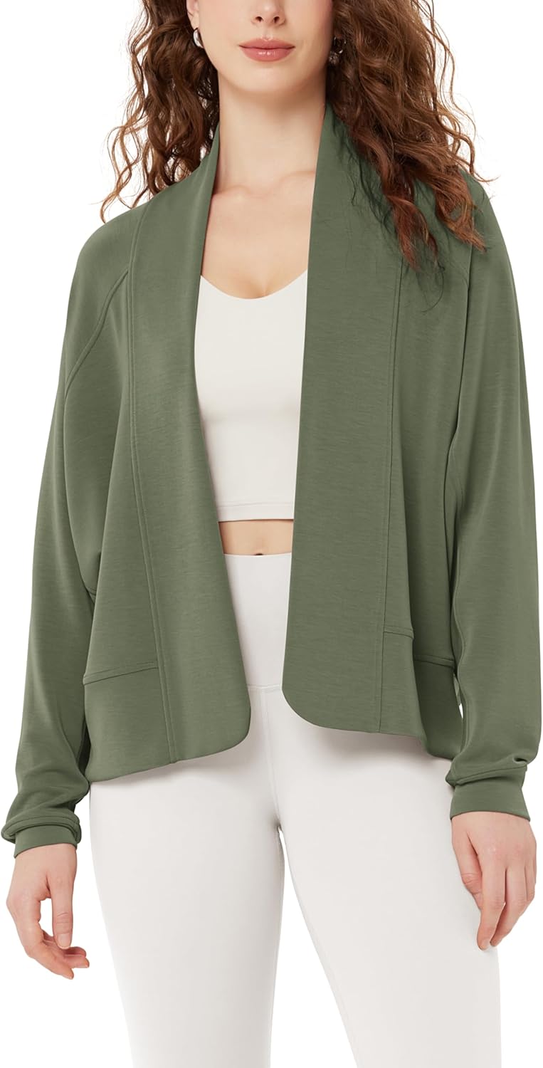 ODODOS Women's Modal Soft Open Front Cardigans for Casual Wear