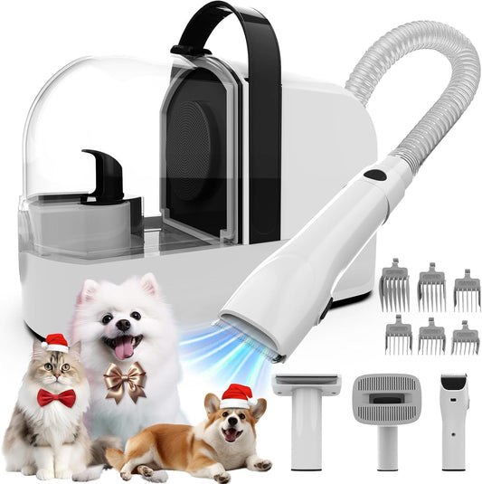 Ultimate Shedding Solution: Dog Grooming Vacuum with Pet Clippers