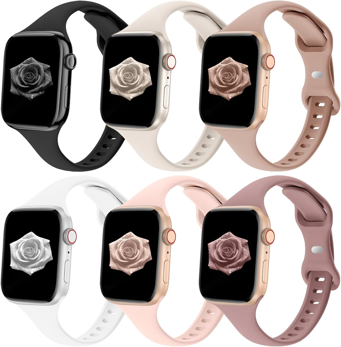 Ultra Thin Silicone Bands for Apple Watch - Eilesuny