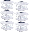 Solar Post Cap Lights 2 Color Modes 8 LEDs - Night Accent Lighting