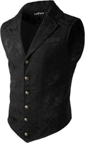 Mens Victorian Steampunk Waistcoat Vest - Slim Fit Gothic