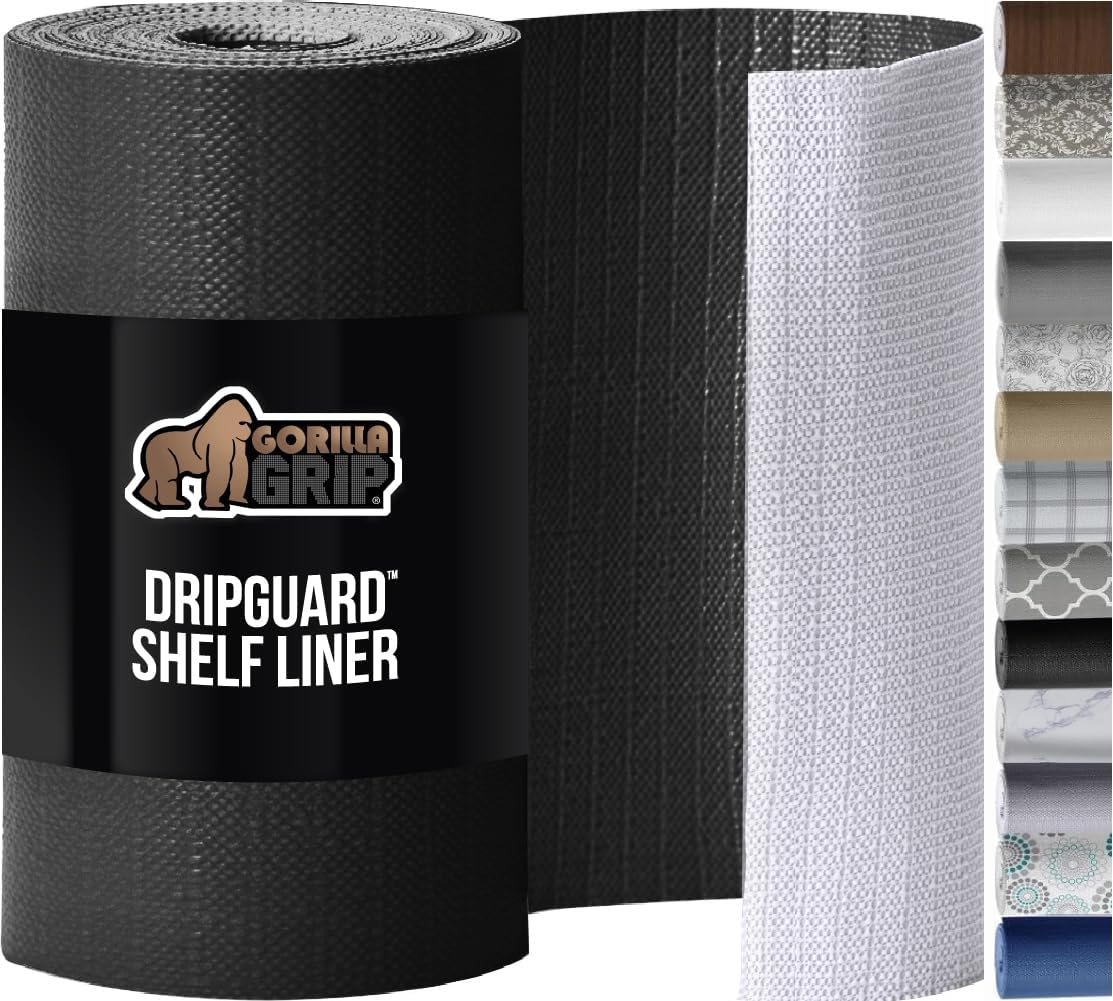 GORILLA GRIP DripGuard Drawer and Shelf Liner for Kitchen Use