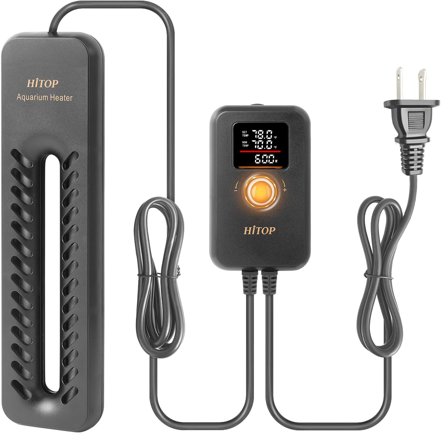 HITOP 600W Digital Submersible Aquarium Heater for Large Tanks