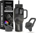 Coldest 36 oz Tumbler with Handle in Blackhawk Camo - Leak Proof