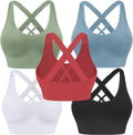 Evercute Sports Bra for Women Padded Medium Support Criss Cross Choose
