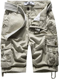 Women's Cotton Relaxed Fit Bermuda Cargo Shorts - Multi-Pocket Comfort
