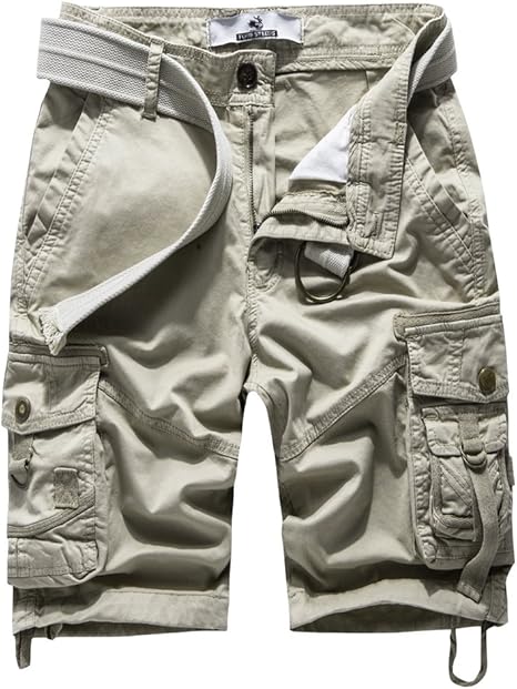 FOURSTEEDS Women's Cotton Loose Fit Cargo Shorts for Summer