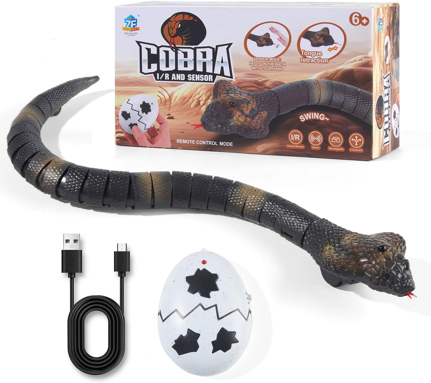 Realistic Remote Control Snake - Fun & Prank Gift!