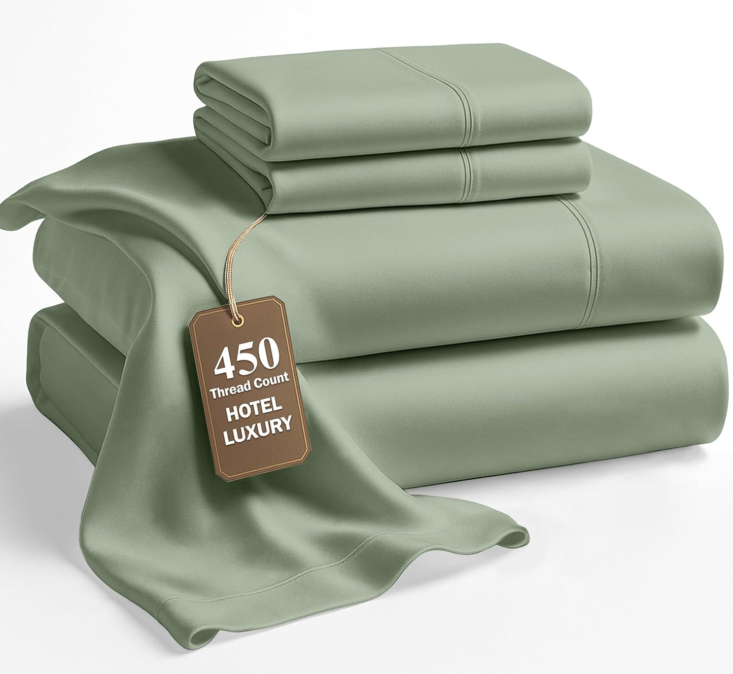 California King Sheets Set - 450 Thread Count Cotton Luxury