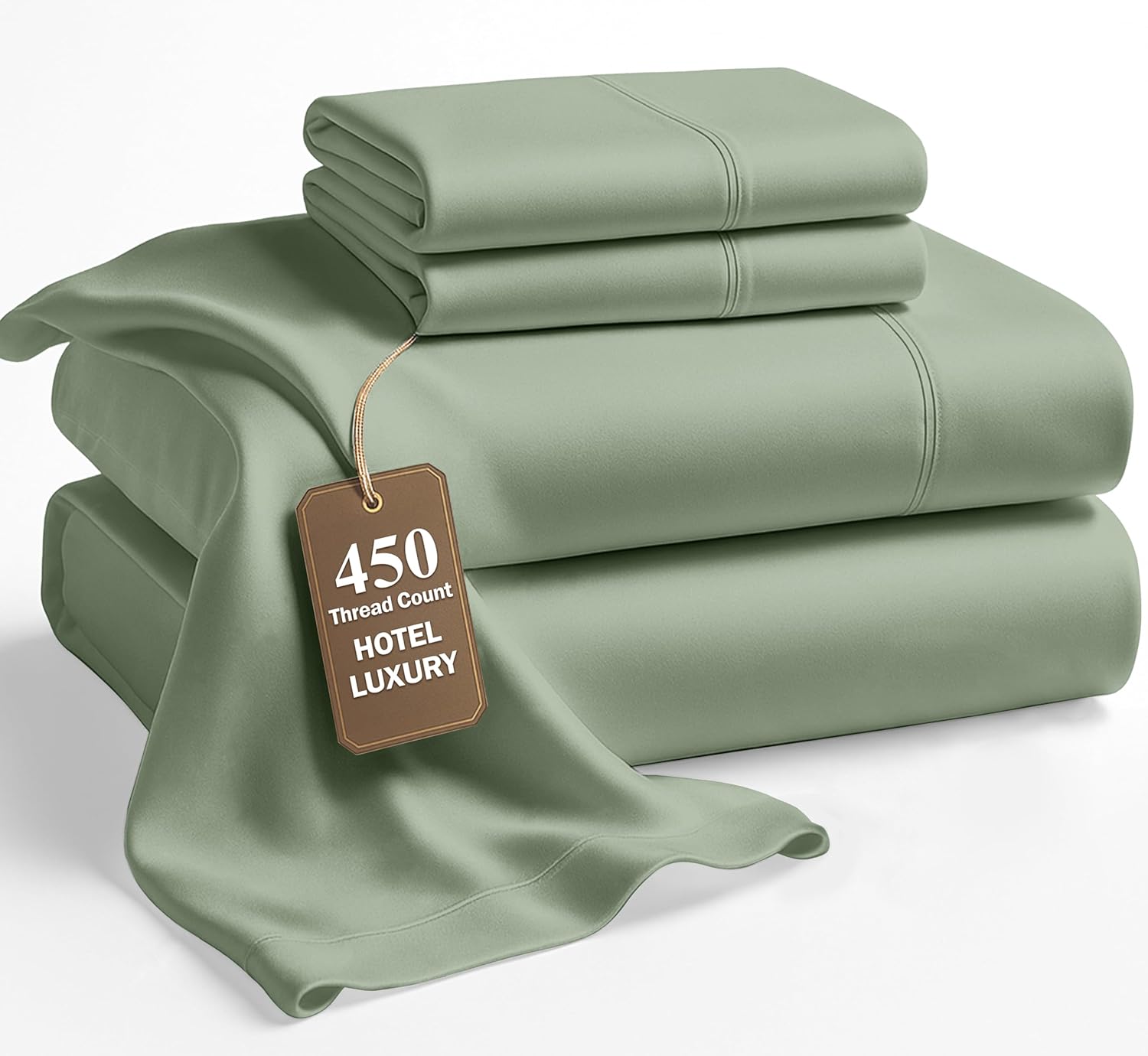 California King Sheets Set - 450 Thread Count Cotton Luxury