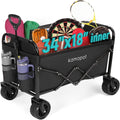 Large Collapsible Wagon Foldable Utility Cart - Heavy Duty 300lb
