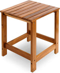 Teak Outdoor Side Table for Patio and Pool - Stable, Weather Ready