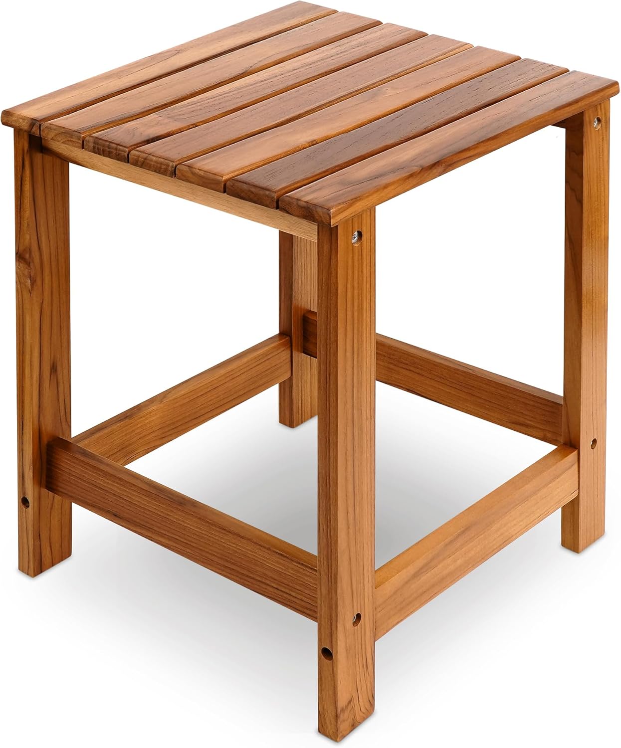 Utoplike Teak Outdoor Side Table for Patio and Garden Use