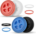 5 Gallon Screw Seal Bucket Lids 4-Pack - Food Grade Leak-Proof