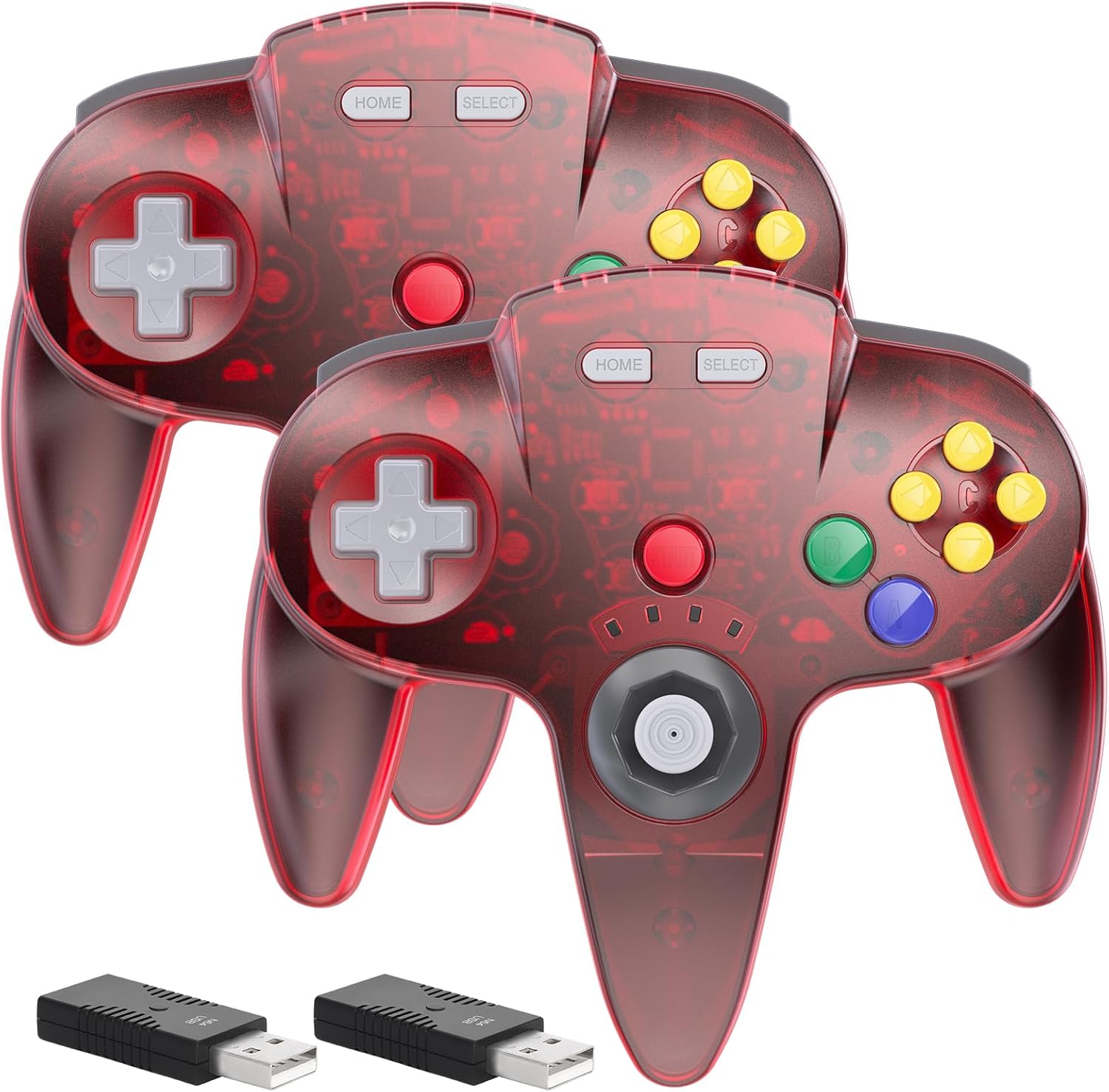 2 Pack Wireless N64 Switch Online Controller for Gaming Fun