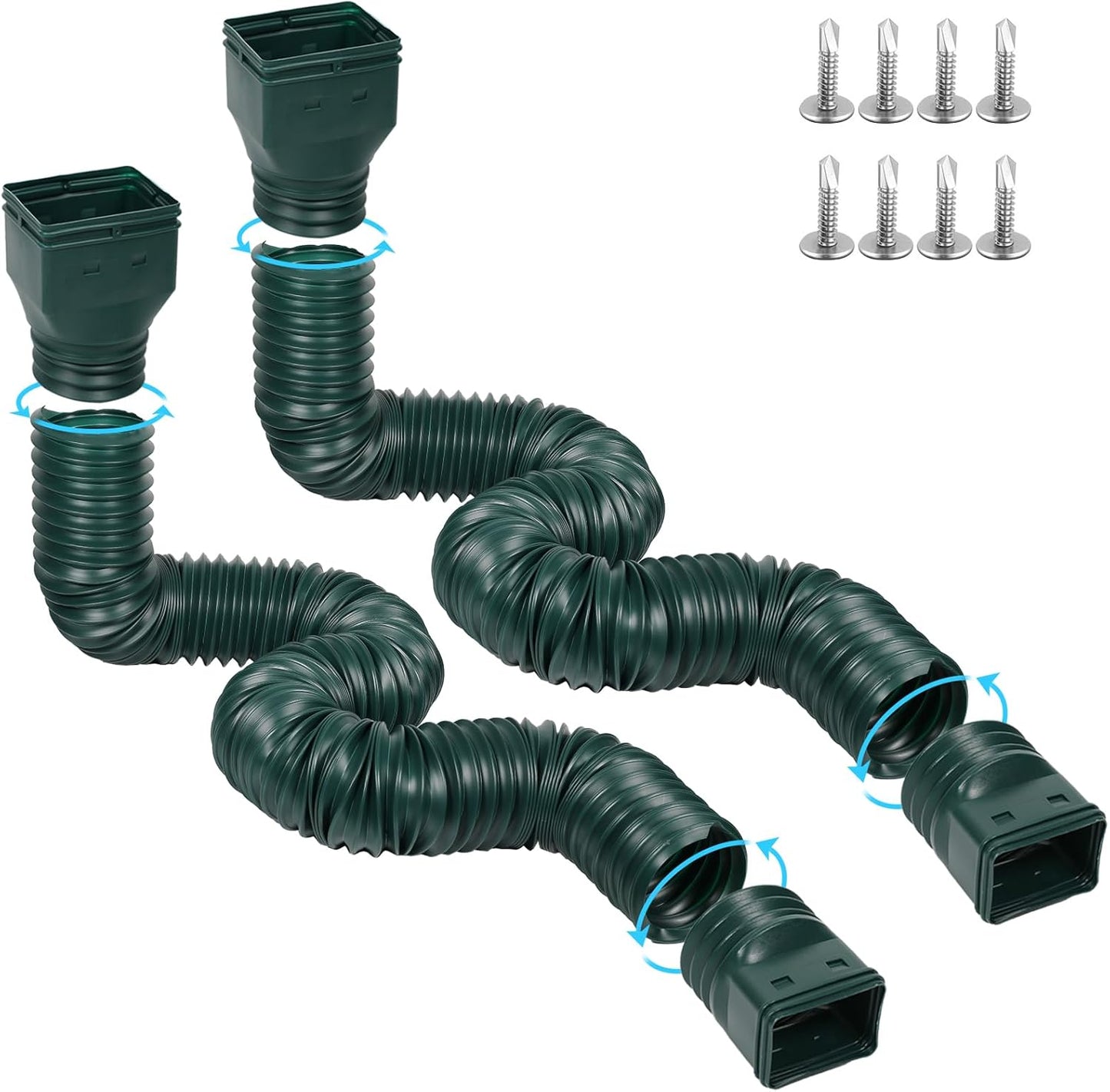 11.5ft Long Gutter Downspout Extensions for Effective Drainage