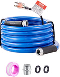 Heated Water Hose for RV 15ft - Keeps Water Flowing to -45F