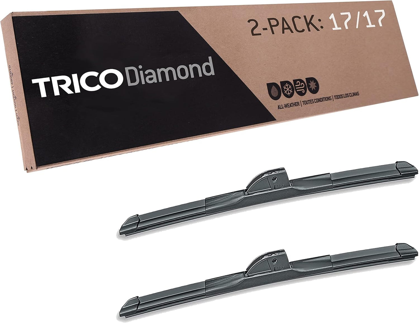 TRICO Diamond 17in Premium Automotive Wiper Blades Set of 2