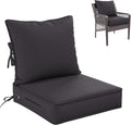 Premium Outdoor Seat Cushion 19 x 19 x 4 in - Deep Seat & Back Set