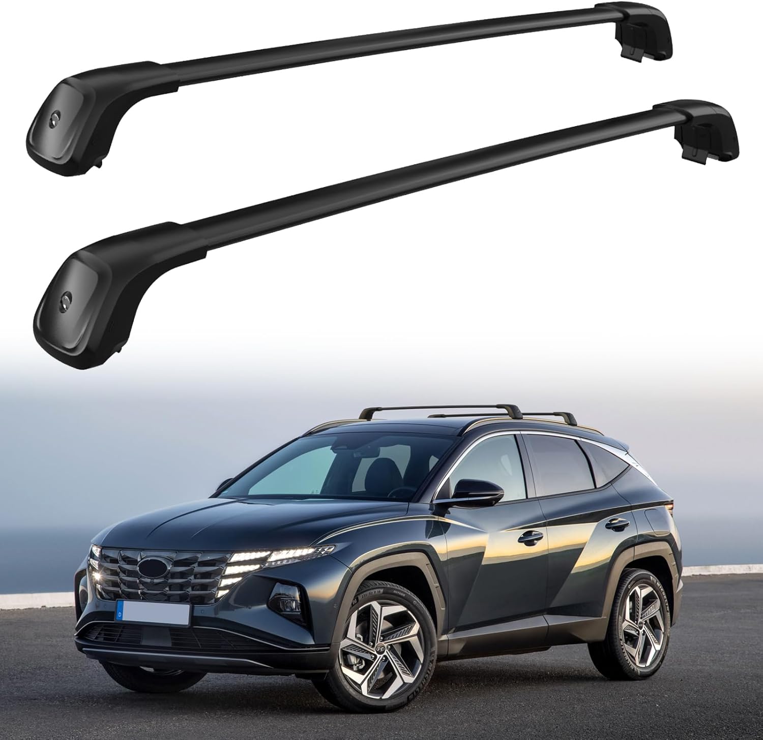 260 LBS Roof Rack Cross Bars for 2022-2025 Hyundai Tucson