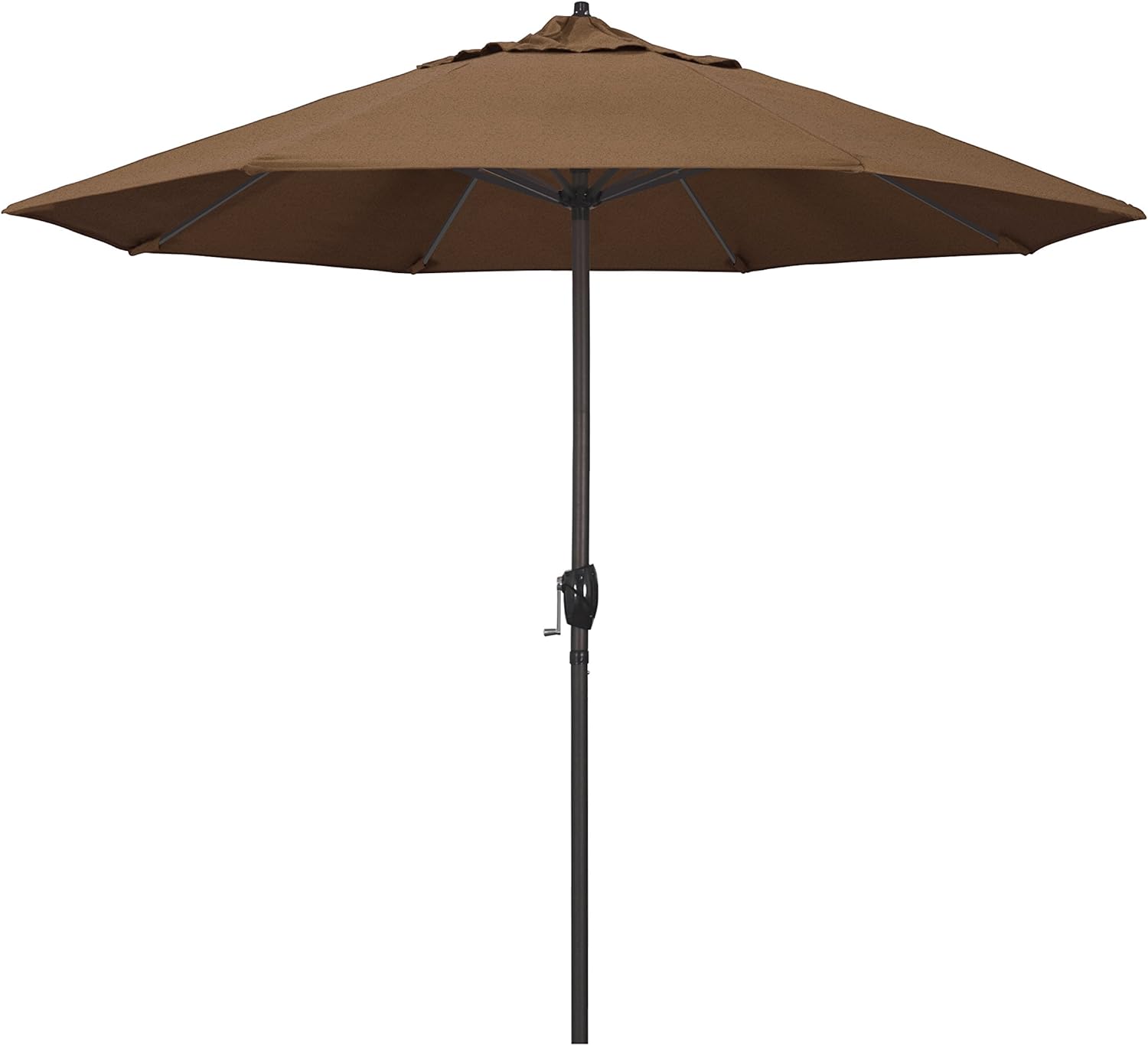 California Umbrella 9ft Round Sunbrella Aluminum Outdoor Umbrella