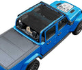 JT Top Sun Shade Roof for Jeep Gladiator JT 4-Door - Blocks UV, Cuts