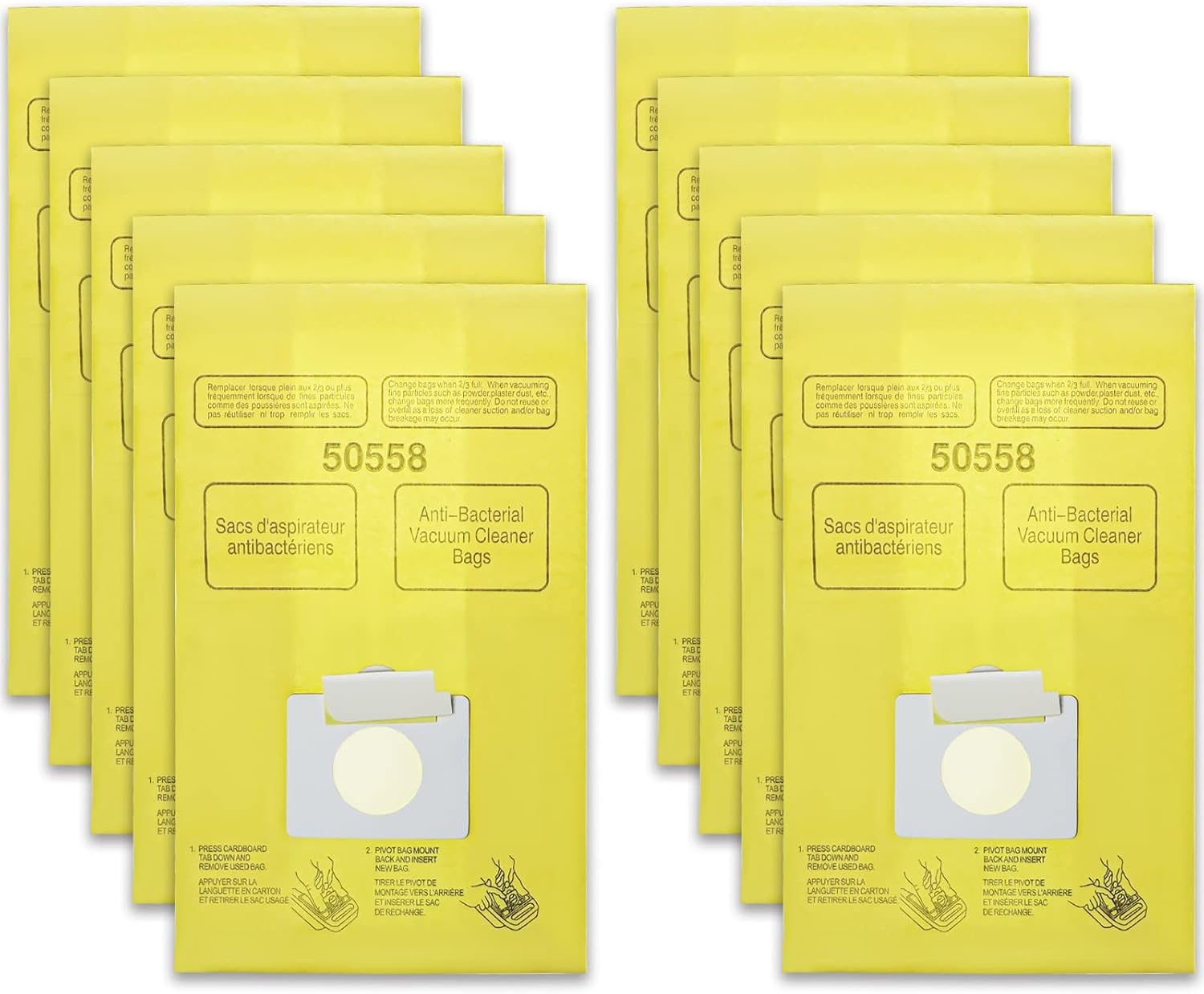 10-Pack Vacuum Bags for Kenmore & Panasonic