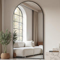 Arched Floor Mirror 76 in x 34 in Full Length - Elegant Arched Top