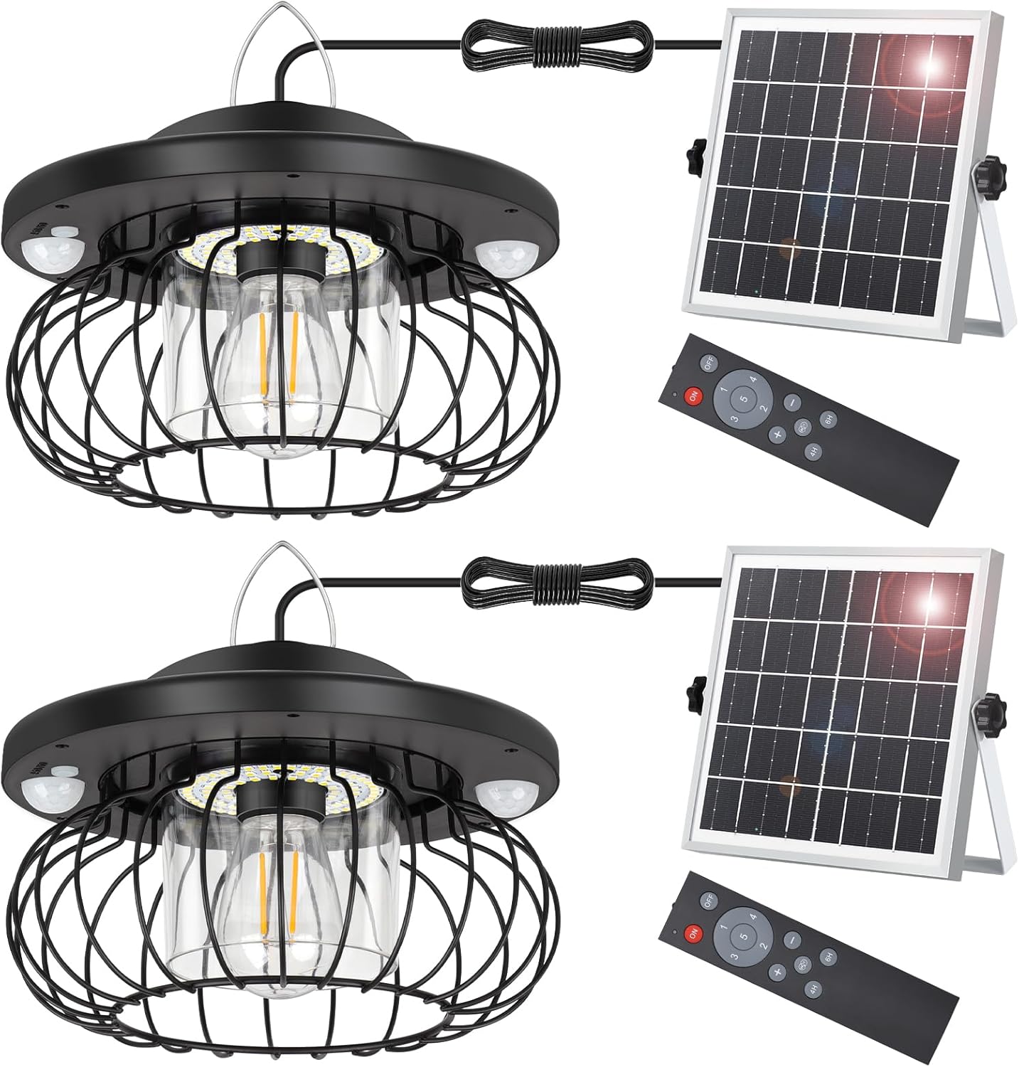 Ropelux Solar Shed Light: Bright 3000LM with 5 Modes