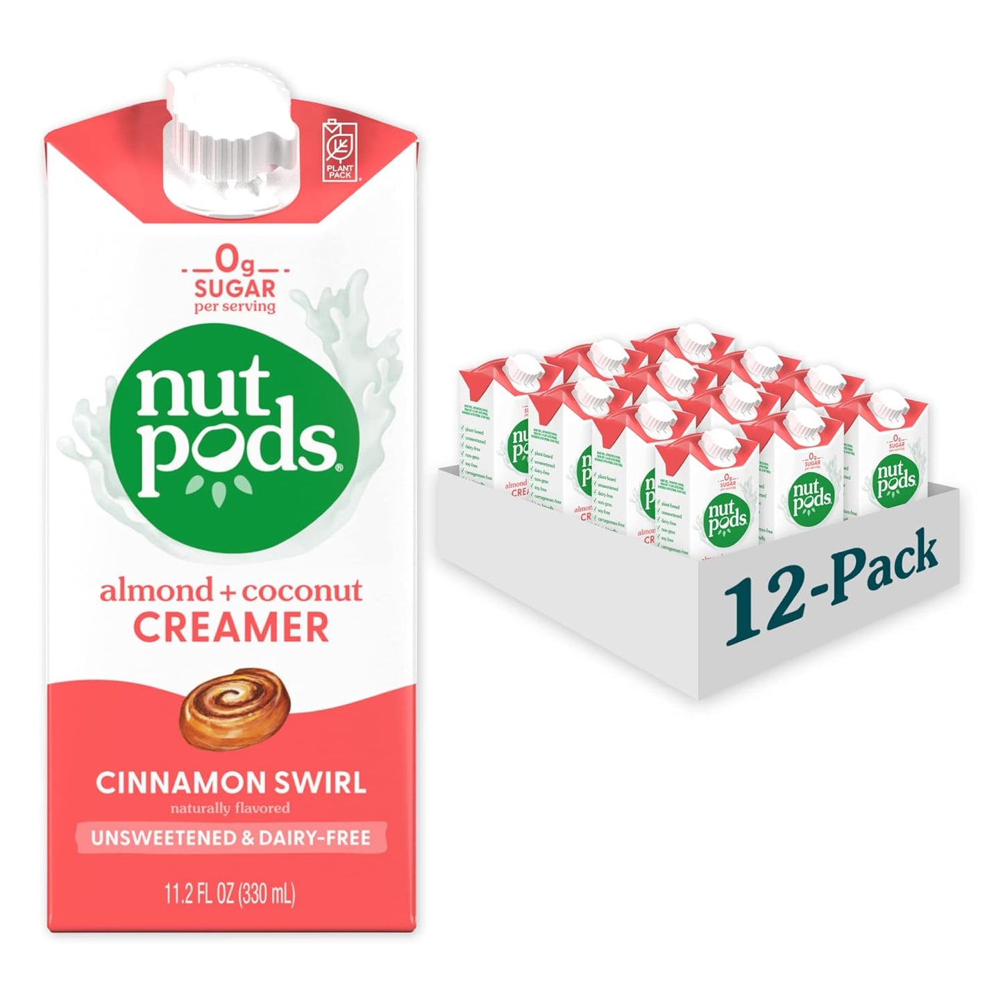 nutpods Cinnamon Swirl Coffee Creamer - Unsweetened Non Dairy