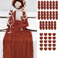 20PCS Terracotta Cheesecloth Table Runner 10ft Boho Table Linen
