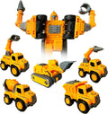 OTONOPI 5-In-1 Transforming Robot Toys - 5 Trucks into One Mega Robot