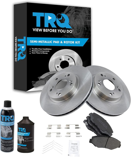 TRQ Front Brake Pad & Rotor Kit for 2002-2004 Honda CR-V