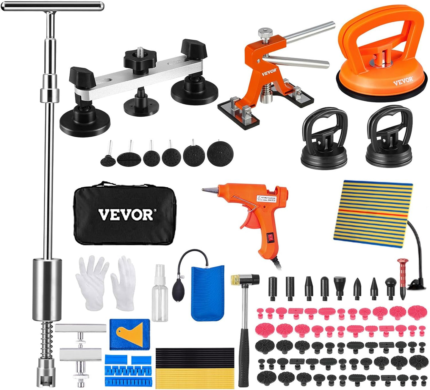 VEVOR 117 PCS Dent Removal Kit for Auto Body Repairs and More