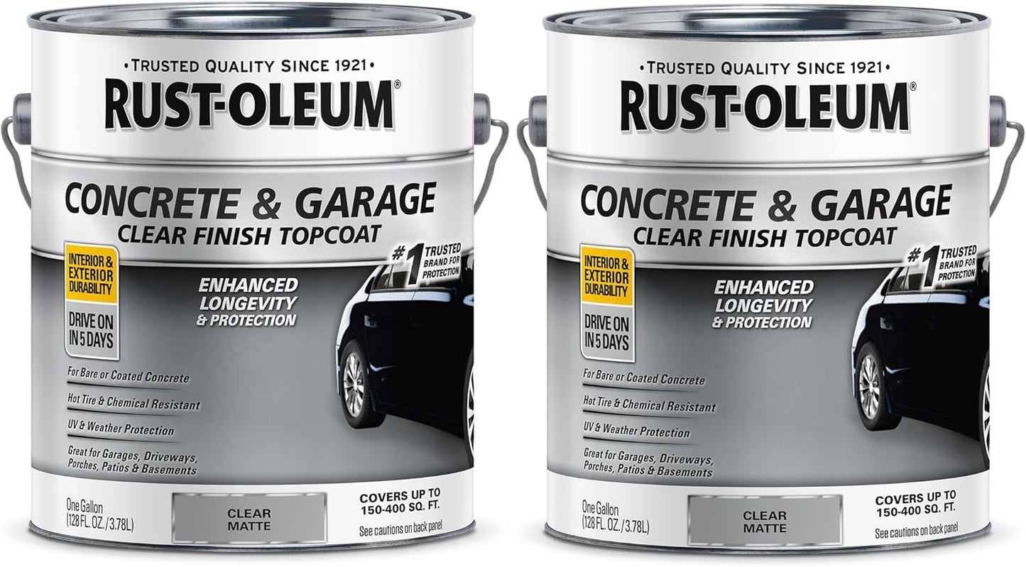 Rust-Oleum Concrete & Garage Clear Finish Topcoat 2 Pack Review