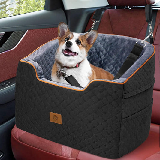 OTOB Memory Foam Dog Booster Seat: Comfort & Safety for 37lb Dogs