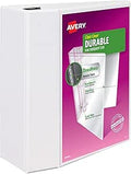 Durable View 3 Ring Binder 5 in EZD Rings - Flat Pages, Extra Storage