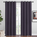 NICETOWN Greyish Purple Blackout Curtains 86 in Length - Thermal