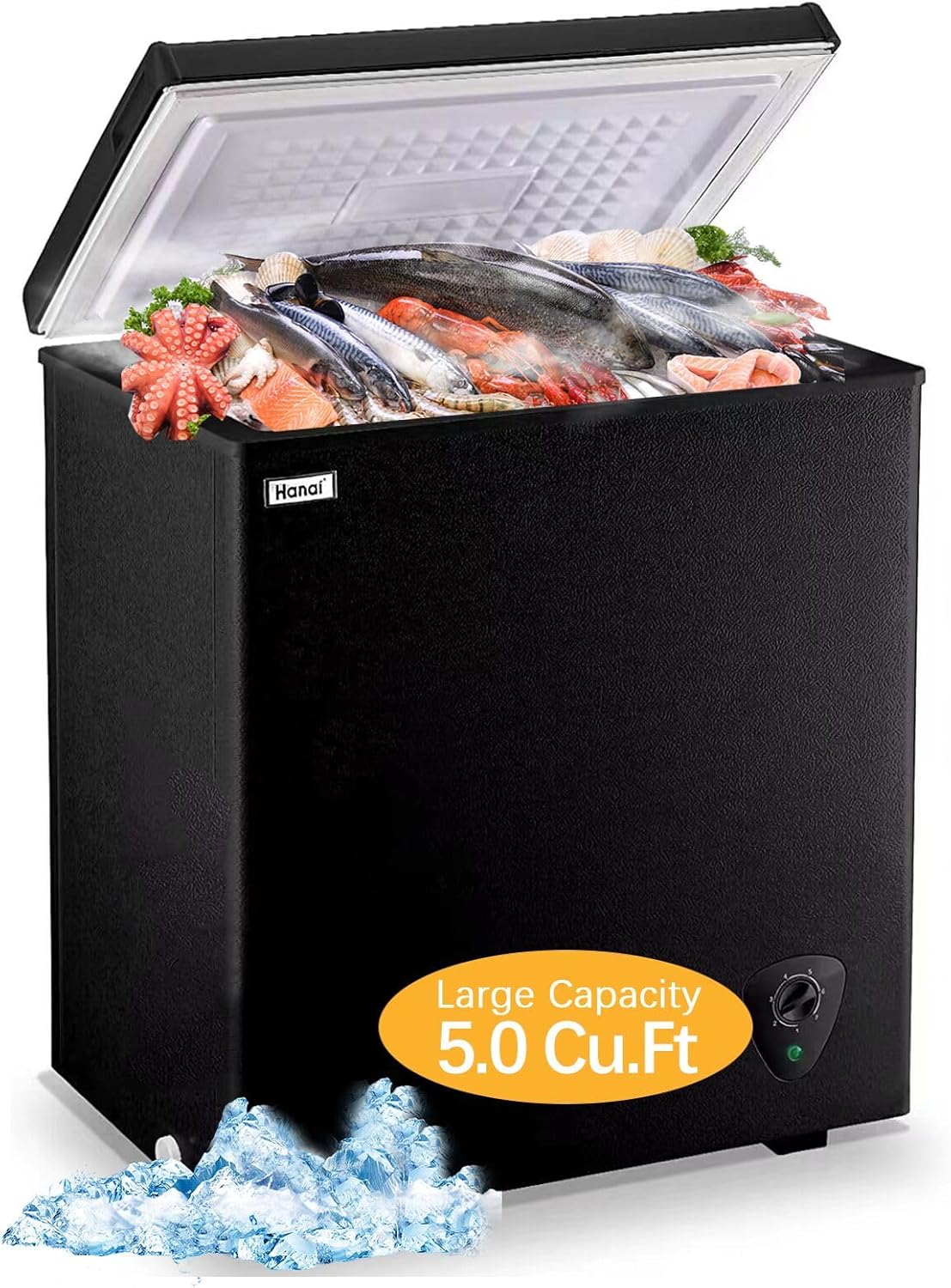 5.0 Cu.Ft Chest Freezer for Home, Business, and More