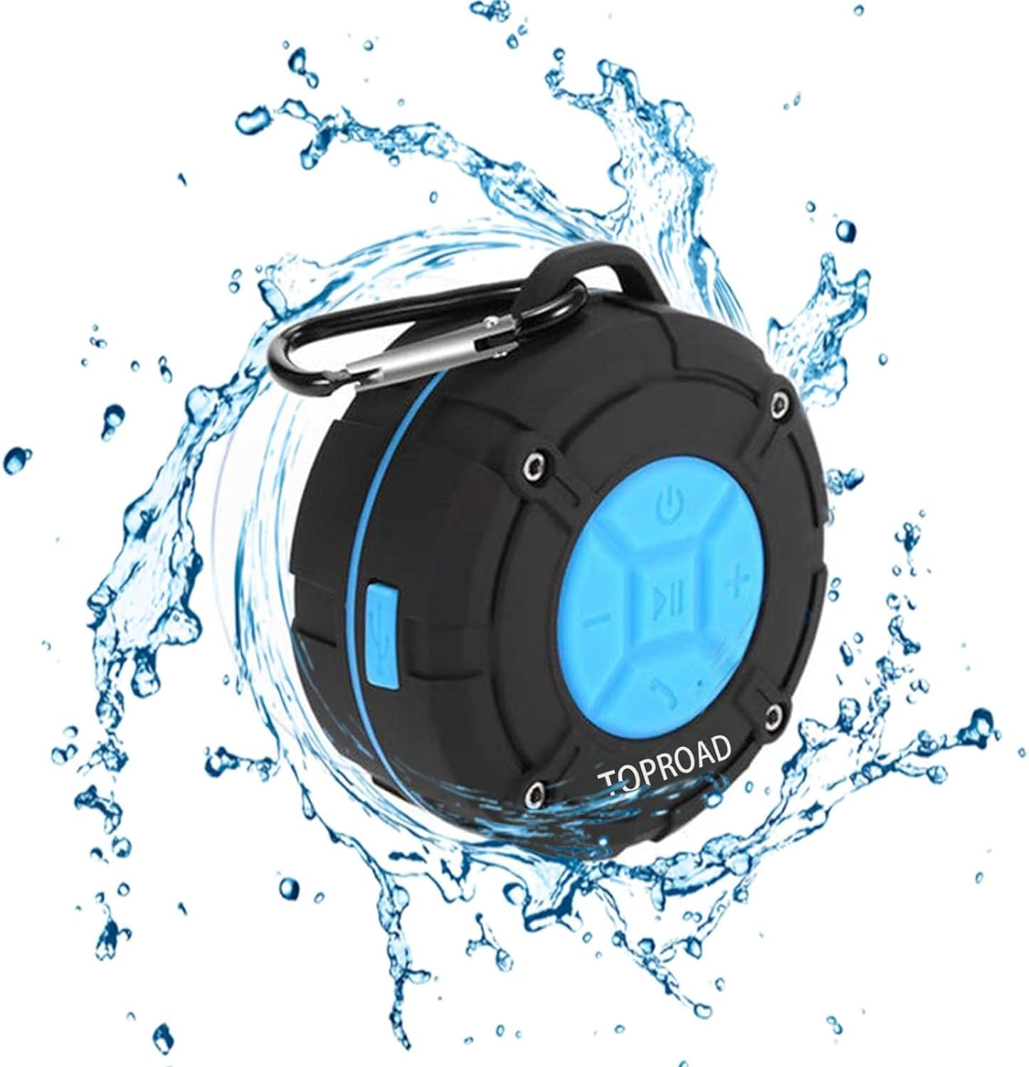 Portable Waterproof Shower Speaker: HD Sound, Hands-Free Calls - TOPROAD