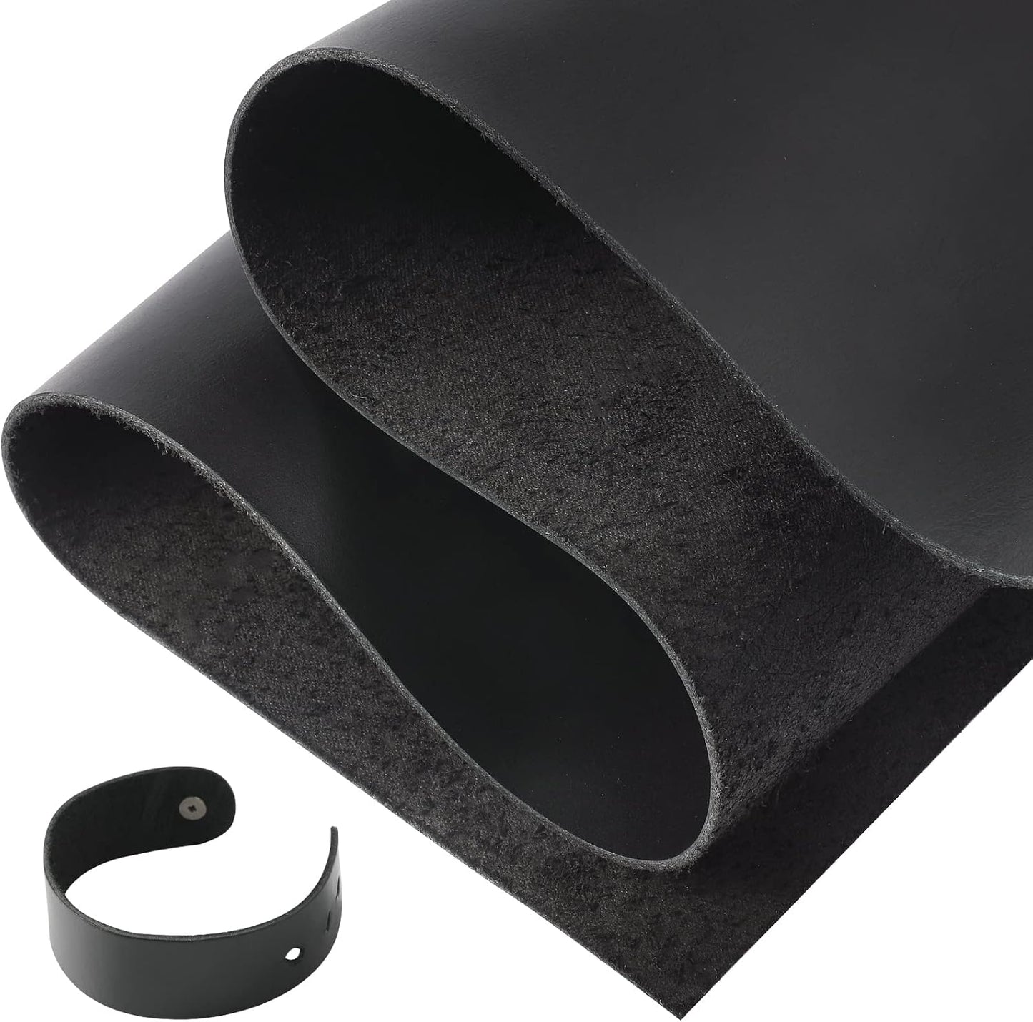 RingSun 24ft'X24ft' Black Leather Sheets for Crafts - Premium Quality