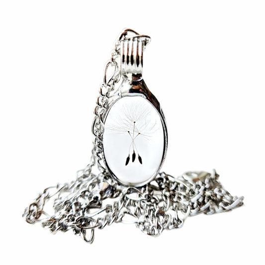 Dandelion Seed Wish Necklace for Women - Artisan Crafted Jewelry