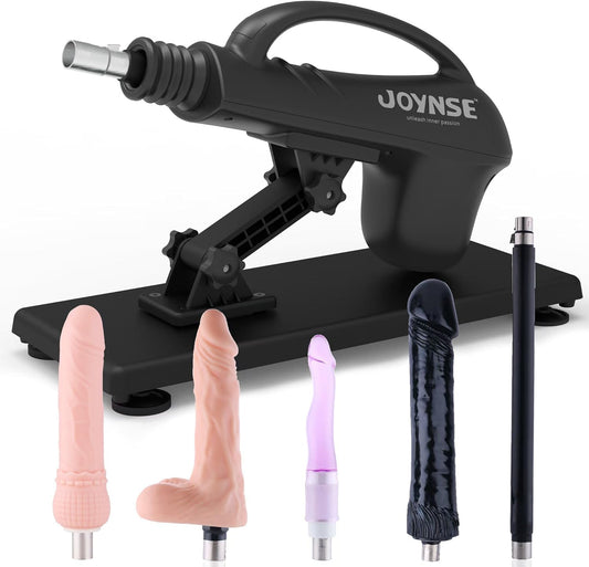 Automatic Sex Machine with 5 Attachments for Ultimate Pleasure