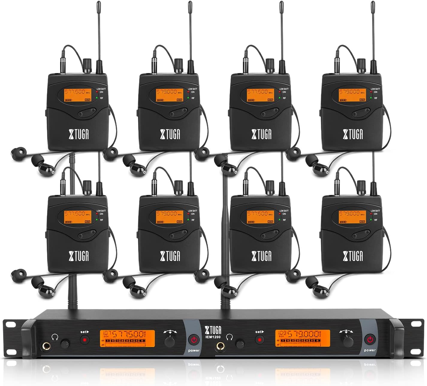 XTUGA IEM1200 Wireless in Ear Monitors for Musicians and Singers