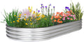 JERIA 841ft Oval Raised Garden Bed Kit - Durable Galvanized Planter