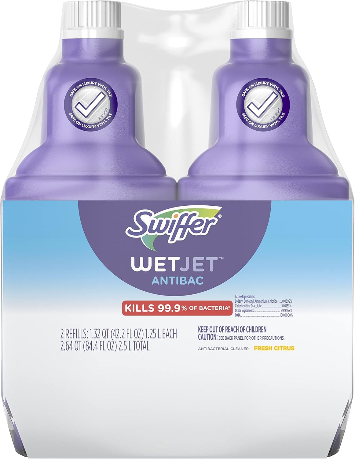 Swiffer WetJet Citrus Solution Refill - 2 Pack