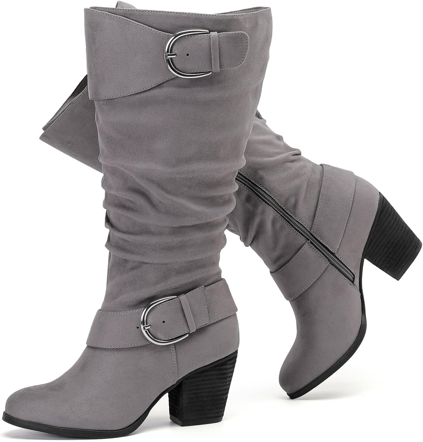 Luoika Women's Extra Wide Calf Slouchy Knee High Boots Review