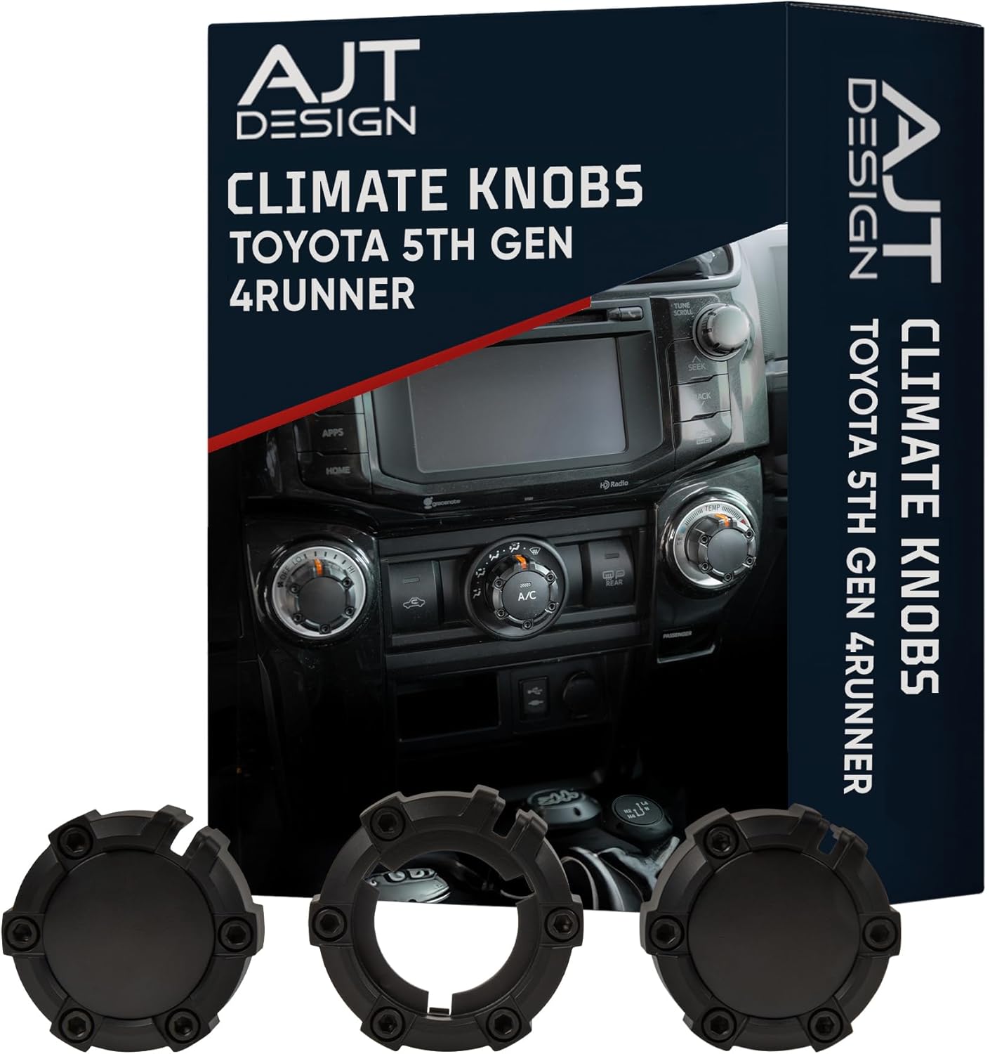 AJT DESIGN Climate Control Knobs for Toyota 4Runner 2010-2024